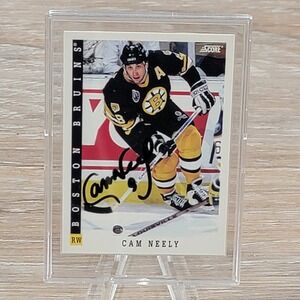 Cam Neely Boston Bruins Signed 1993 Score Hockey Card Autographed